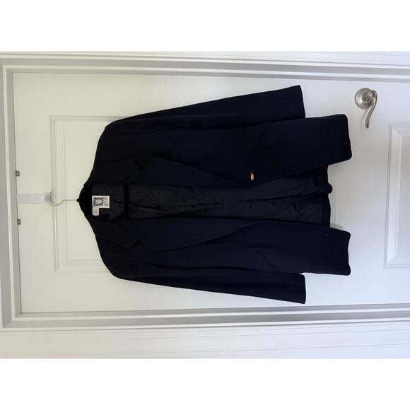 Jackets & Blazers - Vintage Anne Klein 100% Wool Blazer • Navy • US 8‎